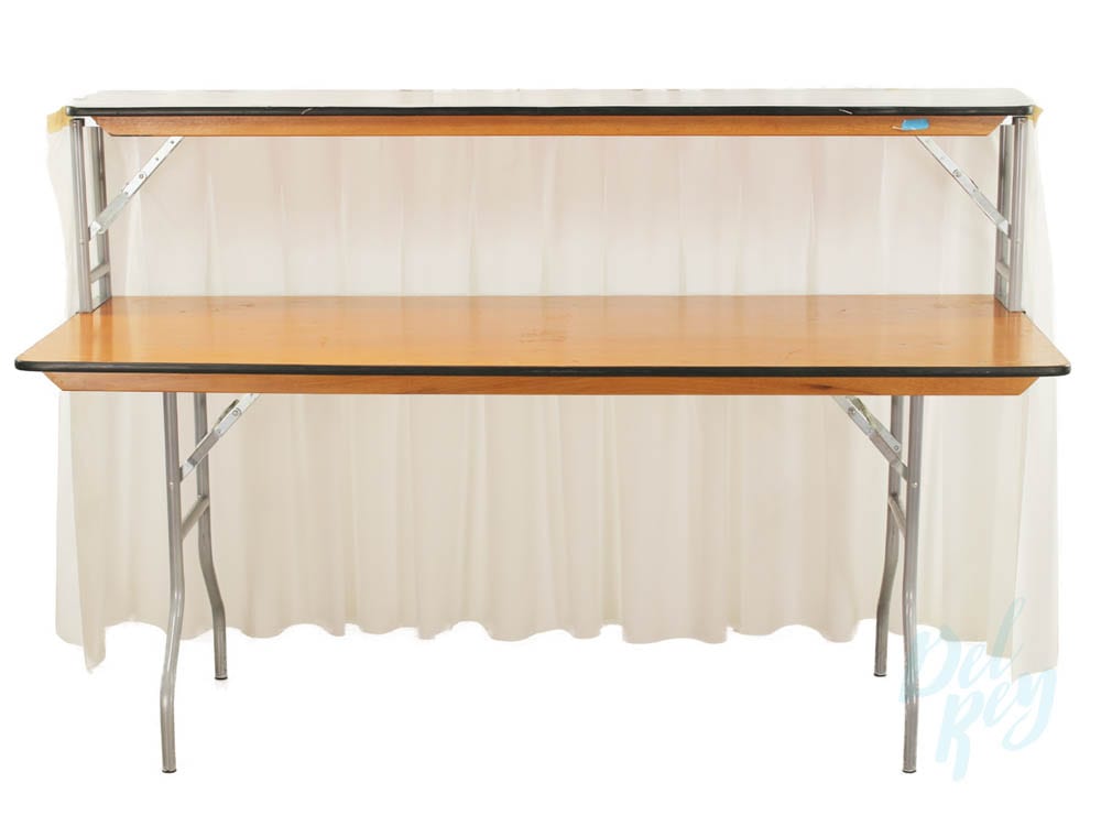 6 Ft. Skirted White Bar Skirted Bar Rental Party Rentals Catering Needs