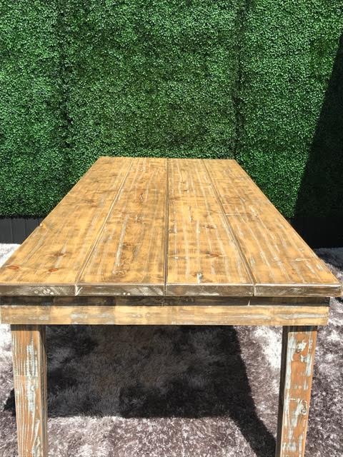 8 X 40 Vintage Farm Table Del Rey Party Als Farm