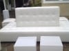 White  Bourne - banquettes Bench with acrylic lighted cubes Rancho Palos Verdes CA.