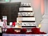 Square Cake stand on a 48 Los Angeles Venue