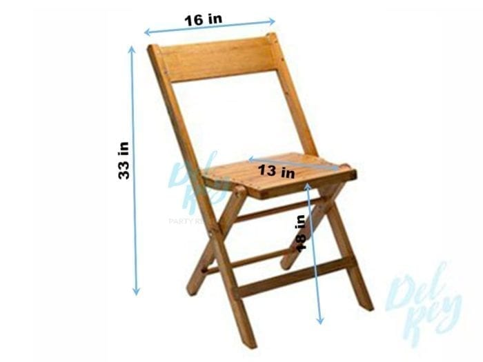 Mid-Century Modern Oak Folding Chair - Image 2