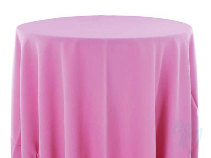 Plain Spun Poly Table Linen Bubble Gum