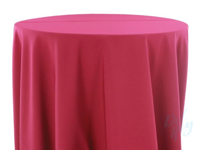 Plain Spun Poly Table Linen Cardinal