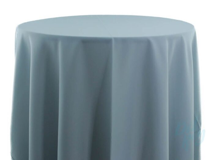 Plain Spun Poly Table Linen Gray