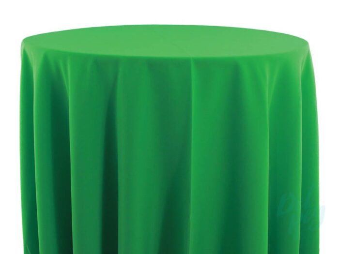 Plain Spun Poly Table Linen Kelly Green