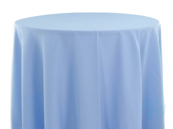 Plain Spun Poly Table Linen Light Blue