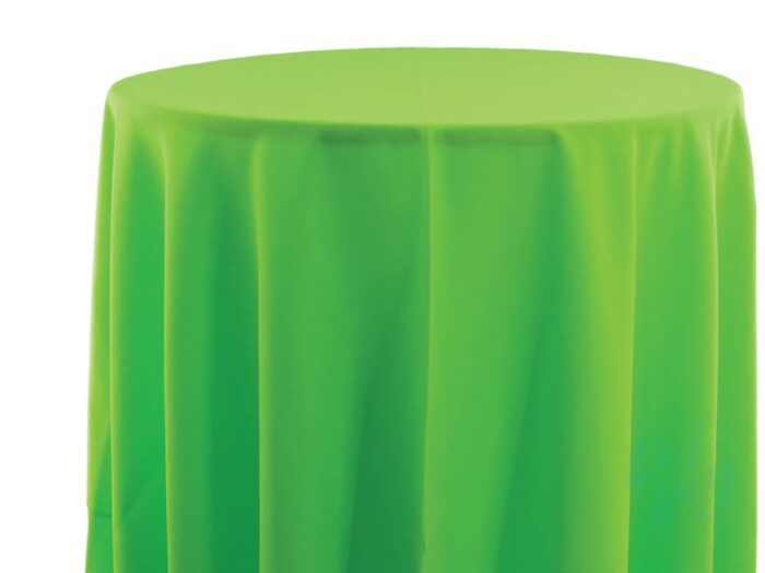 Plain Spun Poly Table Linen Lime Green