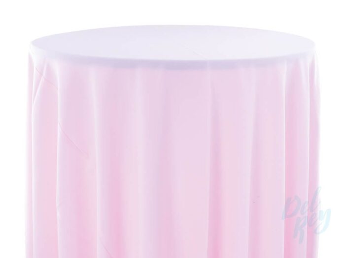 Plain Spun Poly Table Linen Pastel Pink