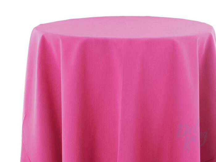 Plain Spun Poly Table Linen Magenta