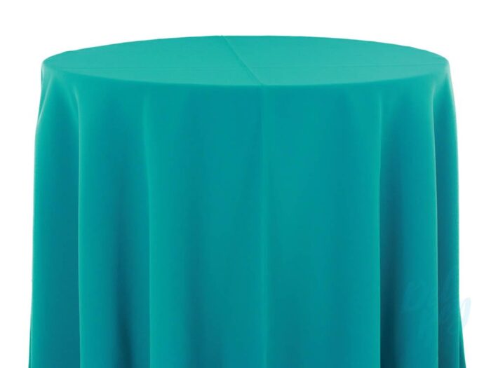 Plain Spun Poly Table Linen Ocean