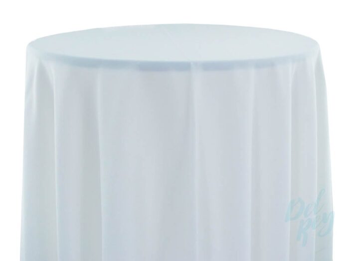 Plain Spun Poly Table Linen White