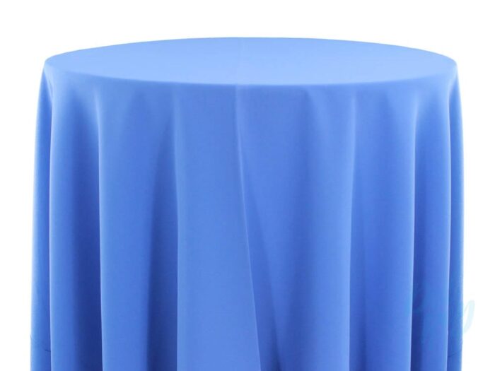 Plain Spun Poly Table Linen Periwinkle