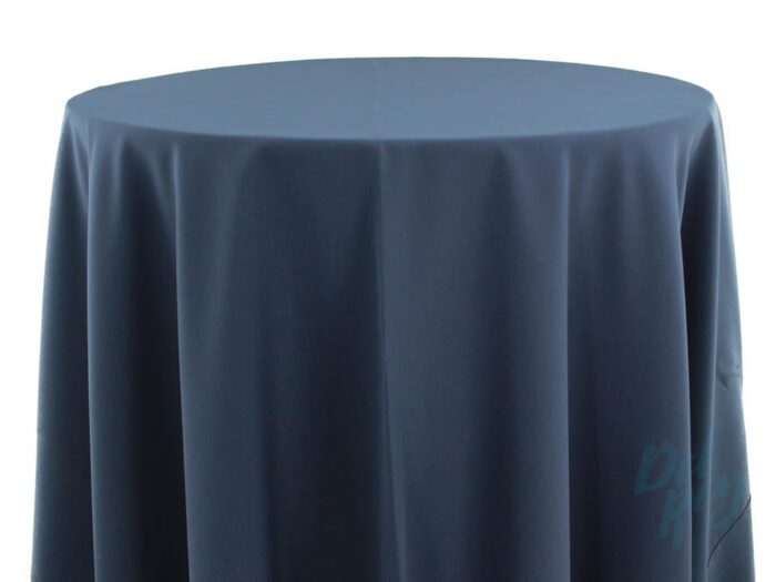 Plain Spun Poly Table Linen Navy