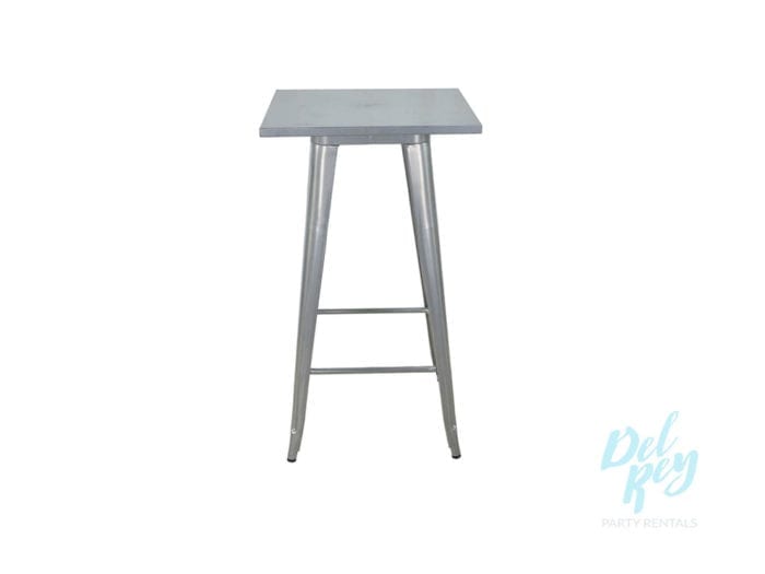 23" Square Tolix Marais-Style Steel Cocktail Table