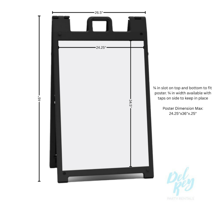 Portable Folding A-Frame Sign 46"x 26" - Image 2