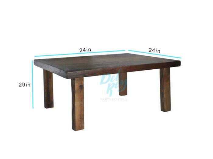 24" X 24" X 29″ Descanso Rustic Table - Image 2