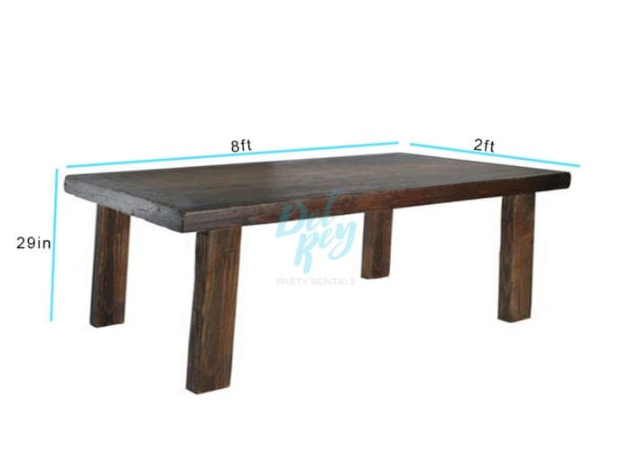 2' X 8' X 29″ Descanso Rustic Table - Image 2