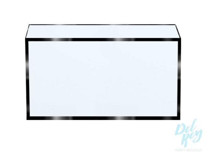 White Acrylic Cube Table 36" X 36" X 20" High