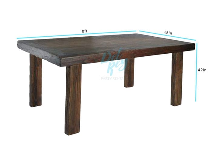 8' X 48" X 42" Descanso Rustic Table - Image 2
