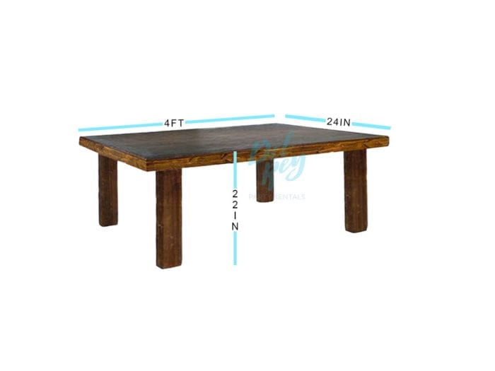 Descanso Rustic Children Table 4'X 24″ - Image 2
