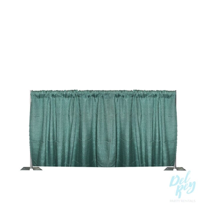 3 ft. Green Banjo Pipe and Drape -per linear ft.