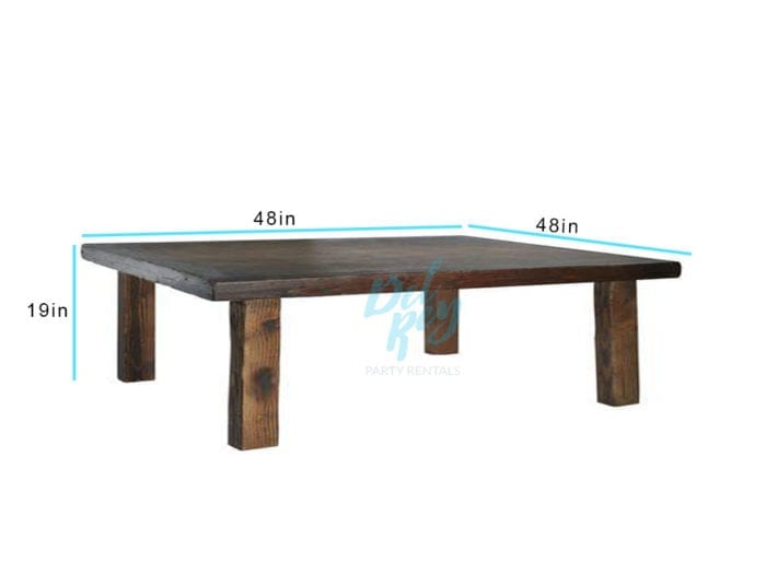 48" X 48" X 19″ Descanso Rustic Table - Image 2
