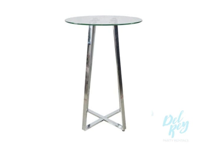 32" Round Liguria Glass Top Cocktail Table