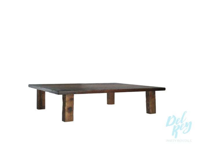 48″ X 48″ X 15″ Low Boho Rustic Table
