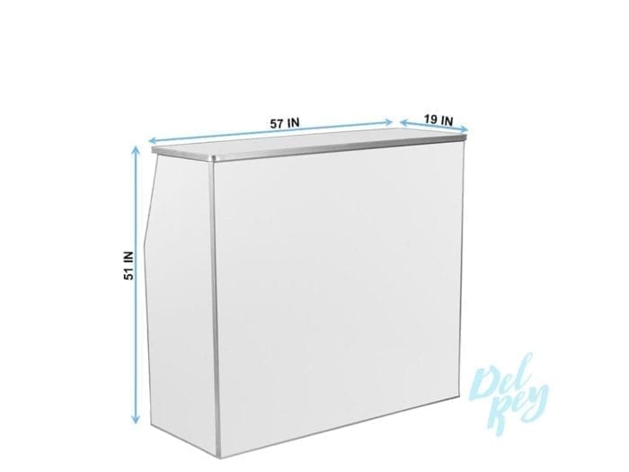 Folding White Bar 4 Ft. - Image 2