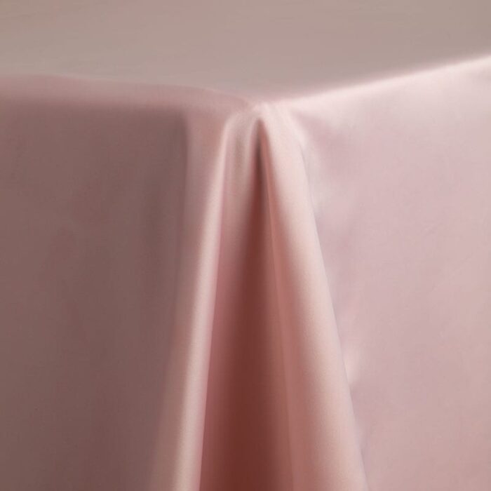 Satin Lamour Solid Table Linen Blush