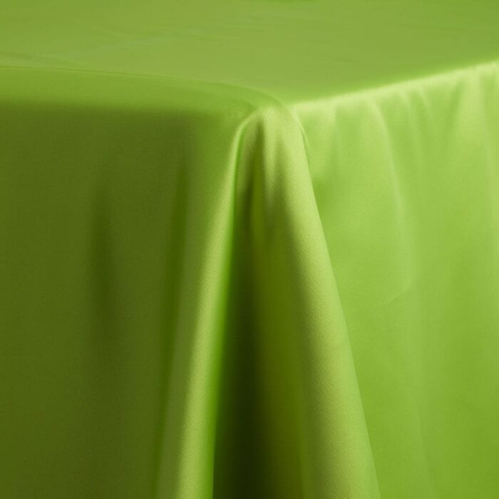 Satin Lamour Solid Table Linen Avocado