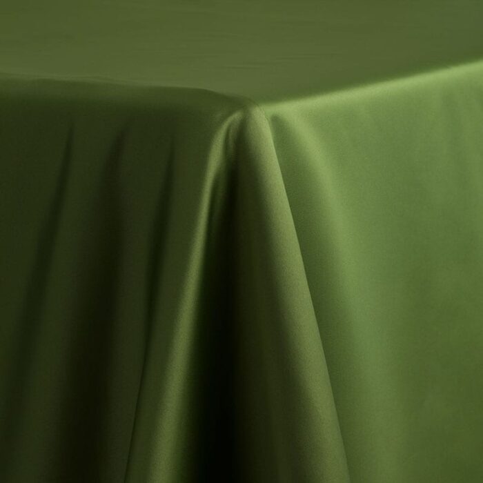 Satin Lamour Solid Table Linen Bamboo Green