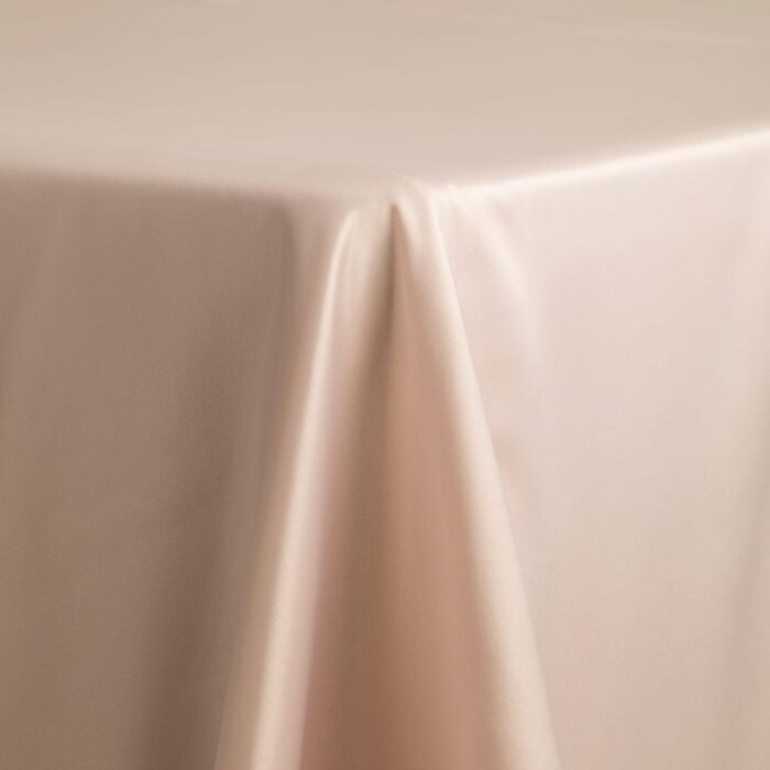 Satin Lamour Solid Table Linen Ivory
