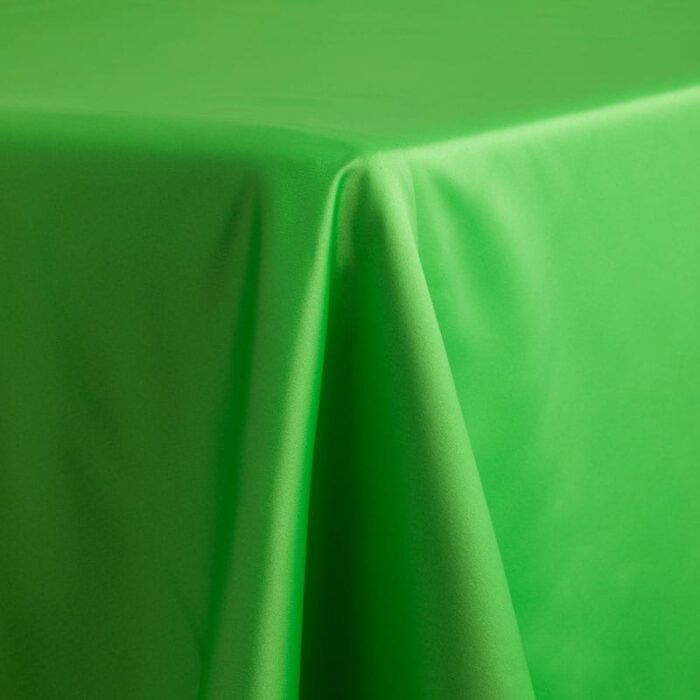 Satin Lamour Solid Table Linen Lime