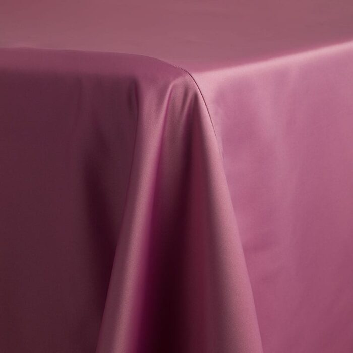Satin Lamour Solid Table Linen Mauve