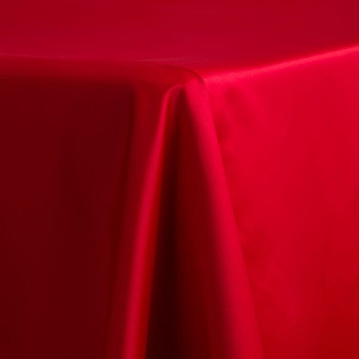 Satin Lamour Solid Table Linen Red