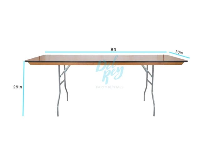 6 Ft. X 30" Banquet Table - Image 2