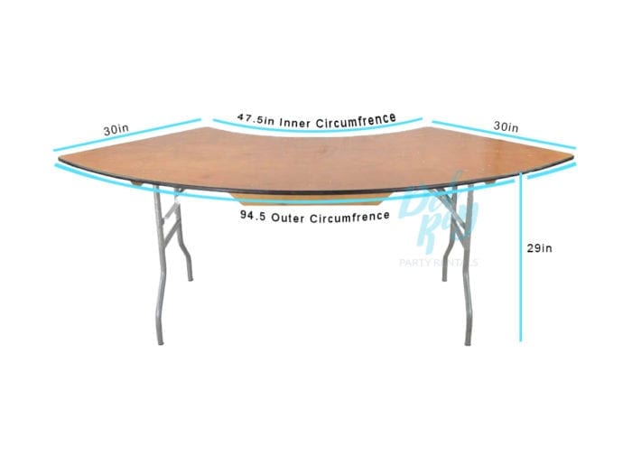 5 ft. Serpentine Table - Image 2