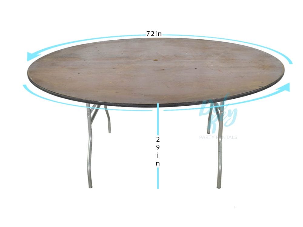 72 Inch Round Table The Party Als, How Many Seats 72 In Round Table