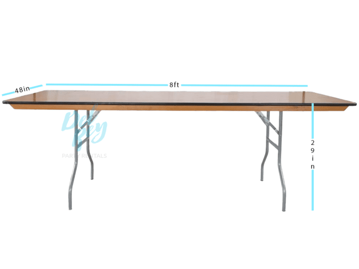 8ft. X 48″ Banquet king Table - Image 2