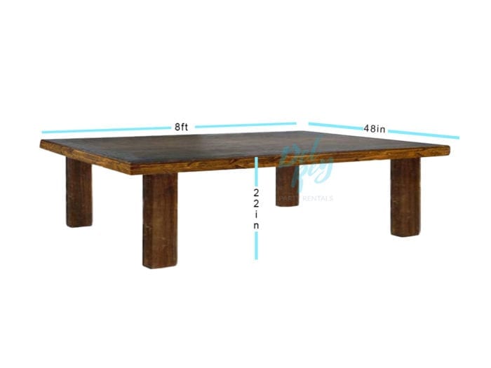 Descanso Rustic Children Table 8' X 48" - Image 2