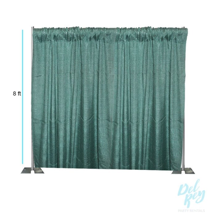 8 ft. Green Banjo Pipe and Drape -per linear ft - Image 2