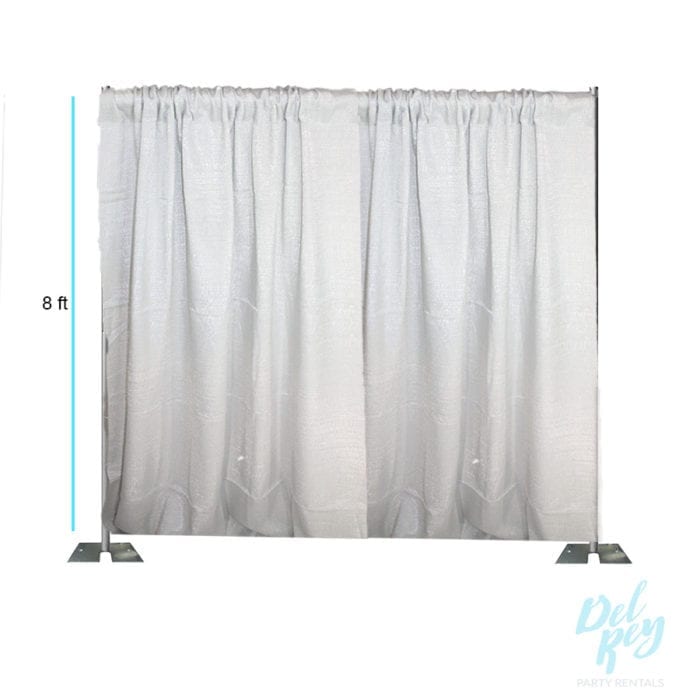 8 ft. White Banjo Pipe and Drape-per linear foot - Image 2