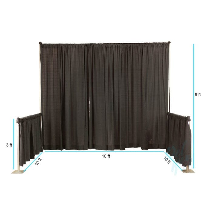 8 ft. High Black BanjoBoot with Returns - Image 2