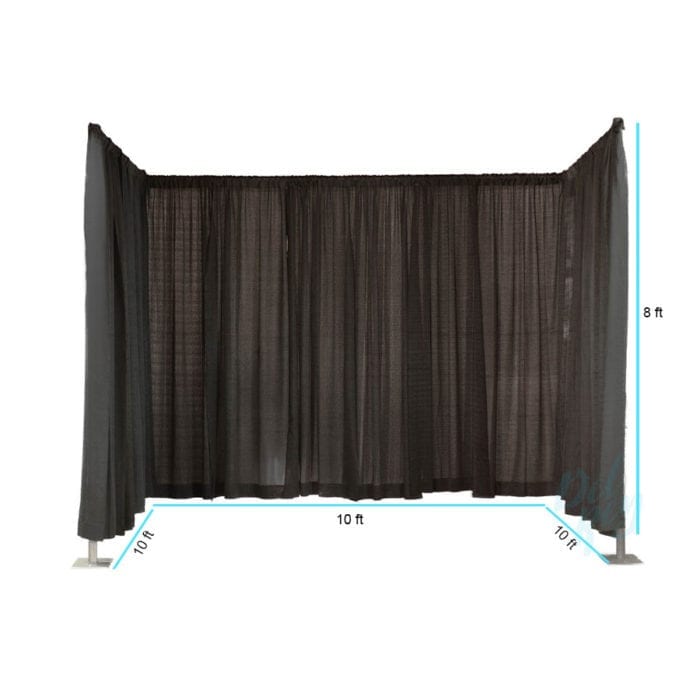 8 ft.High 3 Sided Black Banjo Booth - Image 2