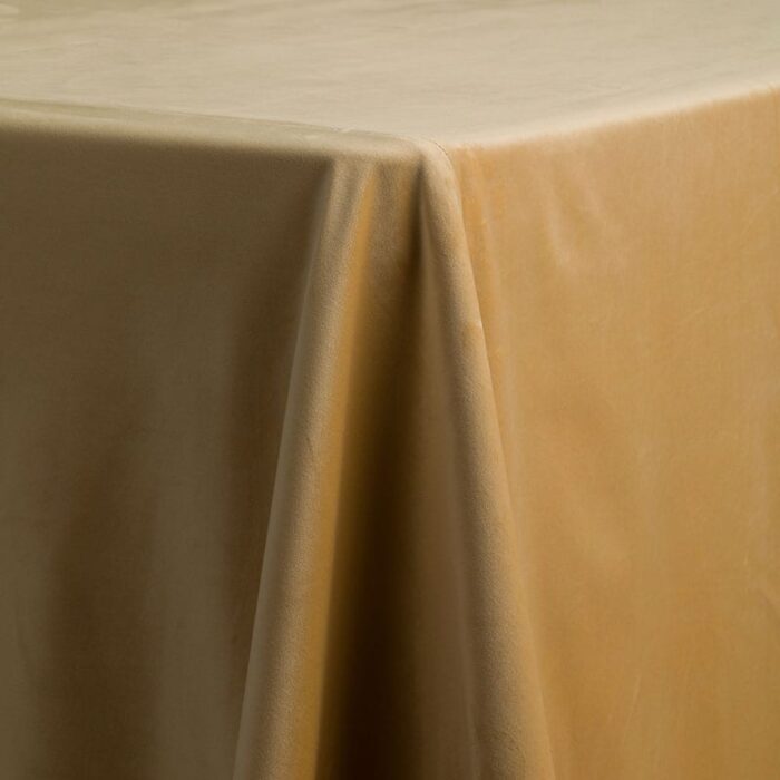 French Velvet Solid Table Linen Glow