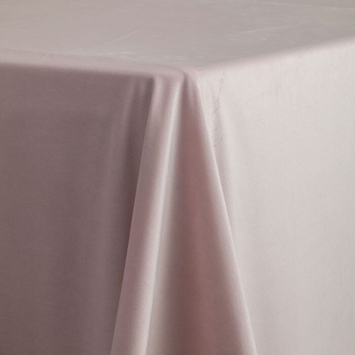 French Velvet Solid Table Linen Petal