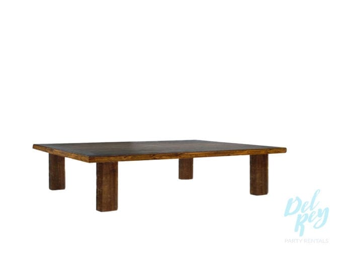 8′ X 48″ x 15″ Low Boho Rustic Table