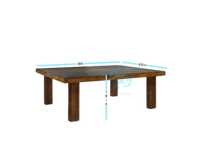 8' X 48" x 19" Descanso Farm Table - Image 2
