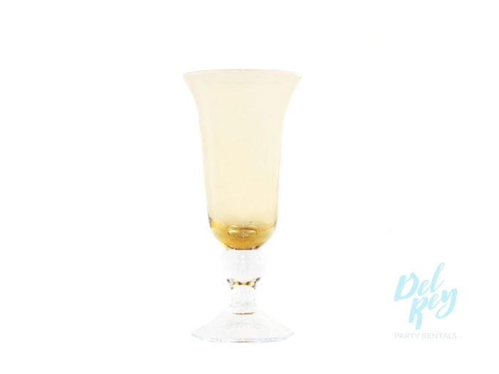 Vintage Amber Champagne glass 6oz